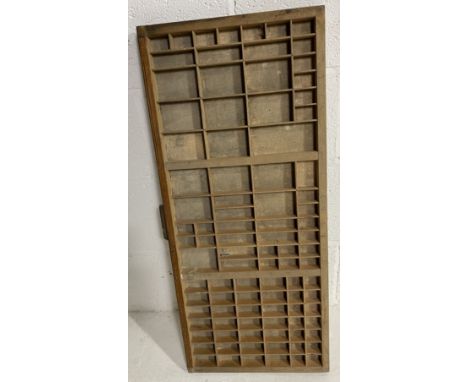A vintage printers tray