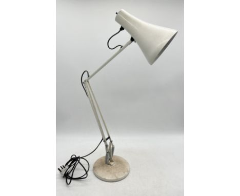 An Anglepoise style table lamp