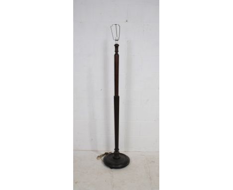 A Victorian mahogany standard lamp