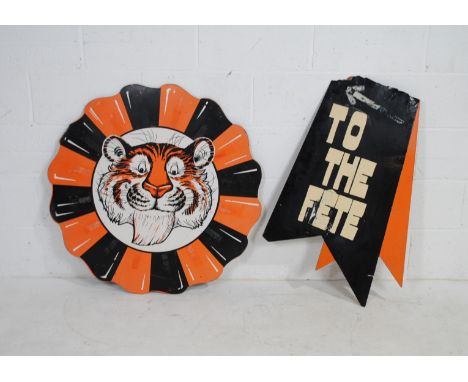 A 1960's sign, Esso "Tiger in your tank" - diameter 90cm