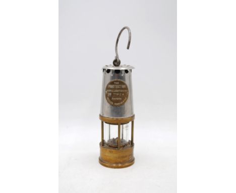 'The Protector' type 1A miners lamp, by 'Eccles' of Manchester