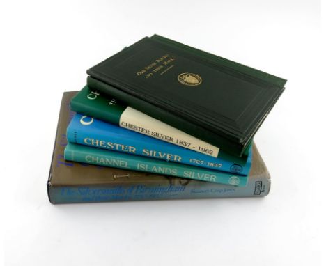 A collection of silver reference books relating to Assay Offices, including, Crisp, K., The Silversmiths of Birmingham, The S
