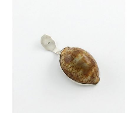 A George III silver-mounted shell caddy spoon, by Matthew Linwood, Birmingham circa 1800-1810, Fiddle and Thread shaped handl