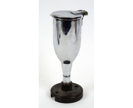 SECOND WORLD WAR AVIATION - A UNIQUE CHROME WINE GOBLET  made by the former owner Pilot Officer McKinnie (Halifaxes) to serve