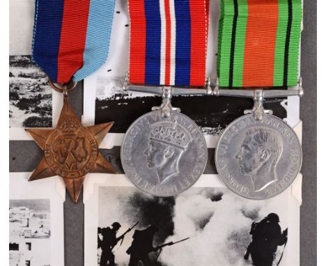 SECOND WORLD WAR MEDALS - A GROUP OF FOUR TO 1091097 CORPORAL GEORGE OGDEN, R.A.S.C., 8TH ARMY  comprising 1939-1945 Star, Af