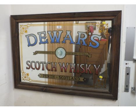 A 'DEWARS' SCOTCH WHISKY MIRROR