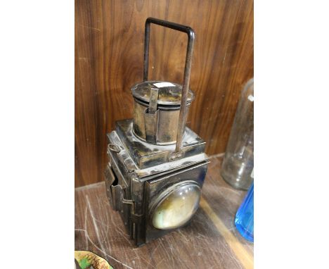 A VINTAGE COACH LAMP