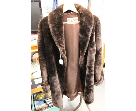 VINTAGE BEAVER LAMB FUR COAT, three-quarter length, fully lined, maker's label 'Coleman Sumberg Ltd.'Condition Report:Appears