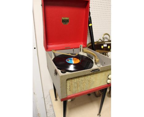 A CLASSIC VINTAGE DANSETTE RECORD PLAYER