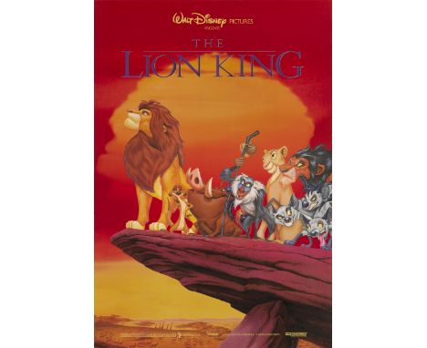 The Lion King (1994)Original US international posterUnframed: 41 x 27 in. (104 x 69 cm)Unfolded and linen backedThis animated