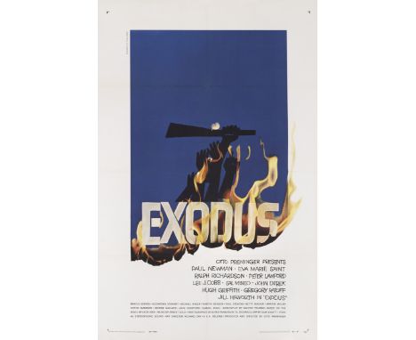 Exodus (1960)Original US posterArtist: Saul Bass (1920-1996)Unframed: 41 x 27 in. (104 x 69 cm)Linen backedThis epic film was