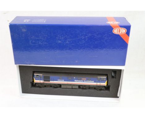 Boxed Heljan O gauge Class 55 Spitfire Network SouthEast 33035 Diesel engine weathered, DCC Sound fitted by Tower Models of B