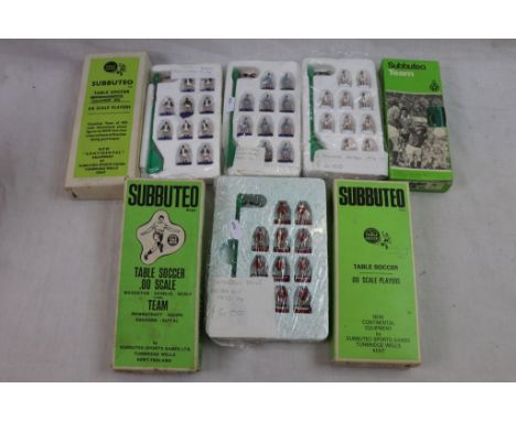 Eight HW and LW Subbuteo teams, various conditions with some repainting, includes boxed examples with others in original poly