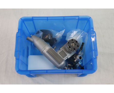 OS Pro Two Stroke model aircraft engine in excellent condition, appears to be unused but unconfirmed