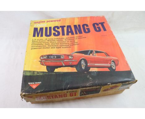 Boxed AMF Wen Mac Engine Powered Ford Mustang GT 1/11 scale, part built, plus an additional two models 