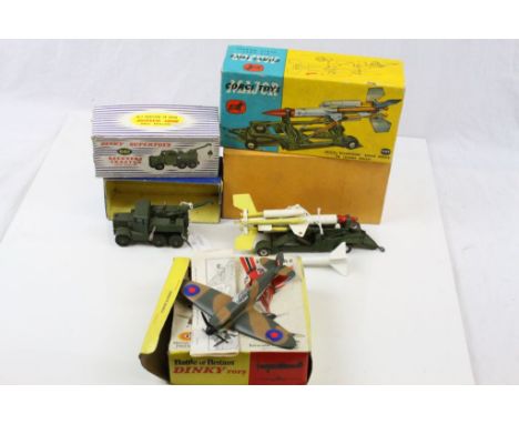 Three boxed military diecast models to include Corgi Major 1009 Bloodhound Guided Missile on Loading Trolley (complete), Dink