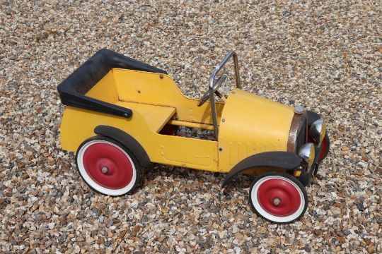 vintage metal pedal car