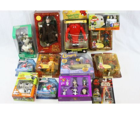 13 Carded/boxed figures and figure sets to include Palisades The Muppet Show x 3, Shaun the Sheep x 3, New Line Cinema Lord o