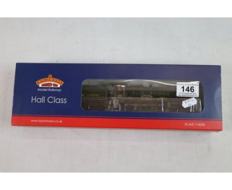 Boxed Bachmann OO gauge 32004 Hall Class 4970 Sketty Hall Great Western Green 8 DCC locomotive 