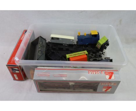 Group of Lima O gauge plastic rolling stock plus additional spares and repairs including engine shell