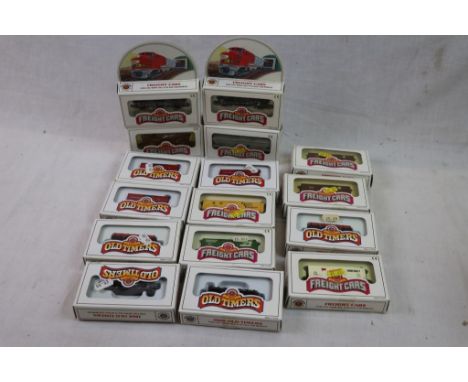 16 Boxed Bachmann N gauge items of rolling stock items to include 1860 Old Timers x 7 and Freight Cars x 9