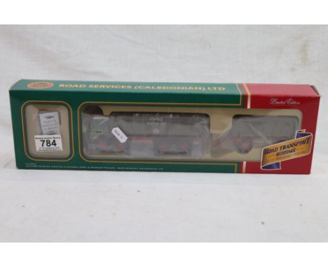 Boxed ltd edn Corgi Road Transport Heritage CC10601 Leyland Octopus Sheeted Platform Lorry & Drawbar Trailer complete with no