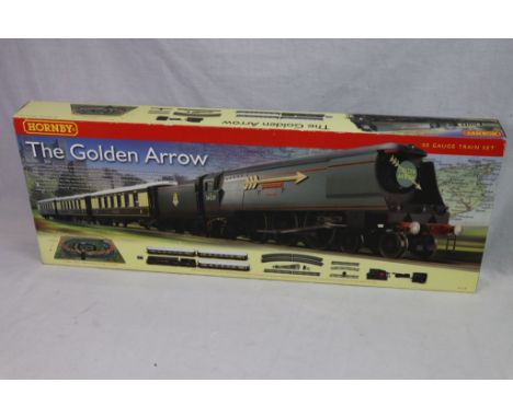 Boxed Hornby OO gauge R1119 The Golden Arrow train set, missing Boscastle locomotive but otherwise complete