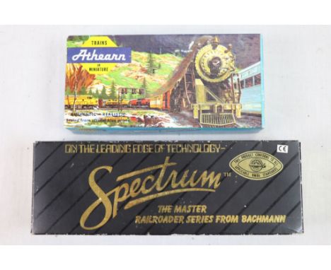 Two boxed HO scale engines to include Bachmann Spectrum 82014 GP30 (PRR) #2204 and Athearn Santa Fe