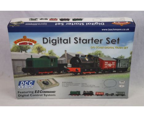 Boxed Bachmann OO gauge 30042 Digital Starter Set DCC On Board with Junior Shunter Locomotive and Junior Saddle Tank Locomoti