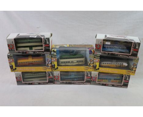 Eight boxed Corgi Original Omnibus models all various Blackpool examples, vg