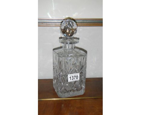A crystal decanter