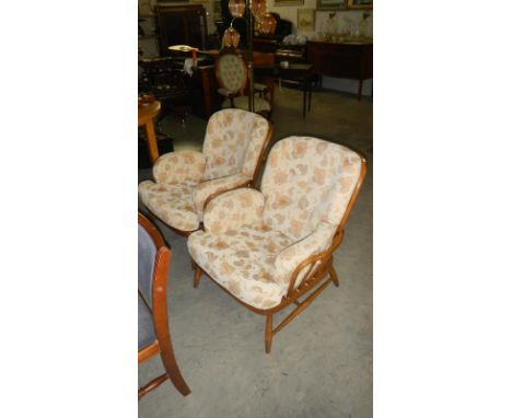 A pair of Ercol armchairs