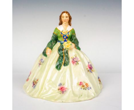 Very rare; Light green with flowers on skirt. Royal Doulton backstamp. Artist: G. LambertIssued: 1913-1938Dimensions: 6.25"L 