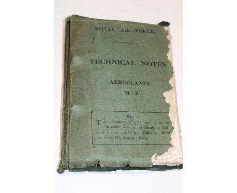 A Royal Air Force Technical notes manual a/f 