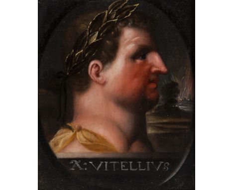 After Otto Octavius van Veen (1556-1629) - Portrait of the Roman Emperor Caligula; Galba; and Vitellius  A group of three, oi