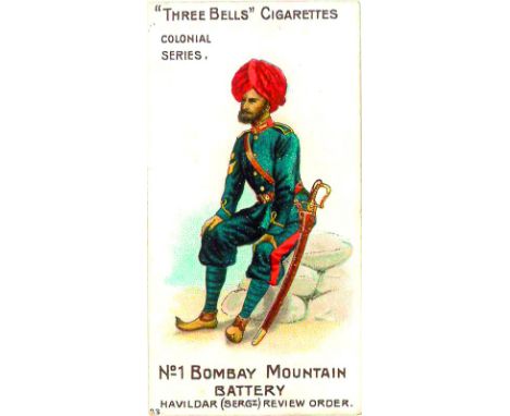 BELL, Colonial Series, Nos. 10 Surma Valley Light Horse (India); 23 No. 1 Bombay Mountain Battery, VG, 2