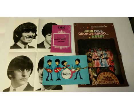 POP MUSIC, The Beatles selection, 1960s, inc. souvenir brochure for John, Paul, George, Ringo &amp; Bert, with Lyric Theatre 