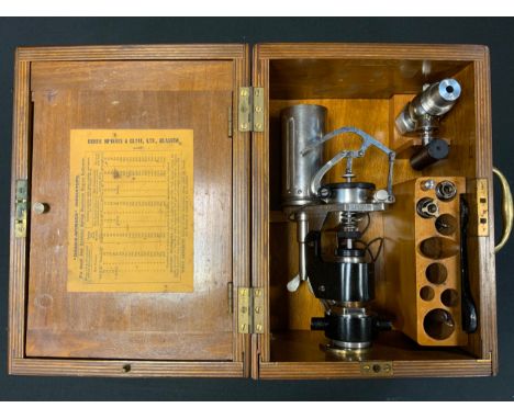 A Dobbie-McInnes (Glasgow) Engine Indicator,  cased 