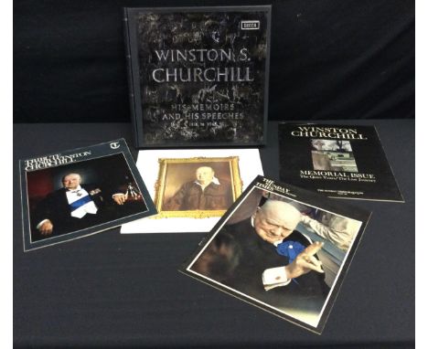 Winston S Churchill , His Memoirs and His Speeches, 1918-1945; a collection of vinyl records by DECCA 