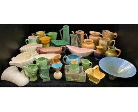 Decorative ceramics - Wade oak leaf pattern ewer;  Goebel;  Sylvac;  Price Kensington Phoenician ware; Falcon ware;  etc 
