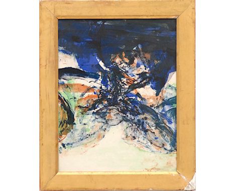 ZAO WOU KI 'Abstract', 1975, rare lithograph, on Arches vellum paper, edition of 575, ref.: San Lazzaro et ses Amis, 31cm x 2