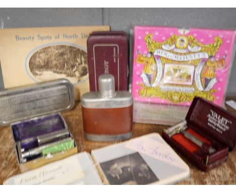 Assorted items; Tim's Telescopic View, Her Majesty's Coronation, unopened, an autograph album, 25 camera studies, Beauty Spot