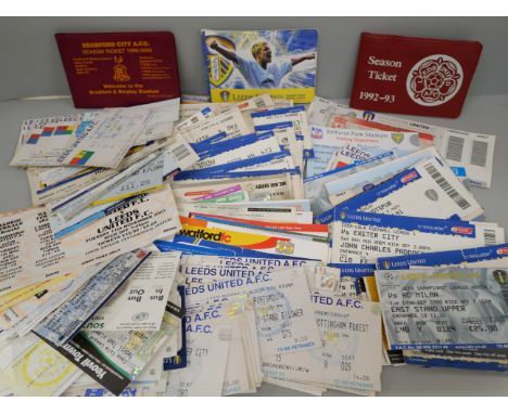 289 Leeds United tickets, 1970s to 2010s