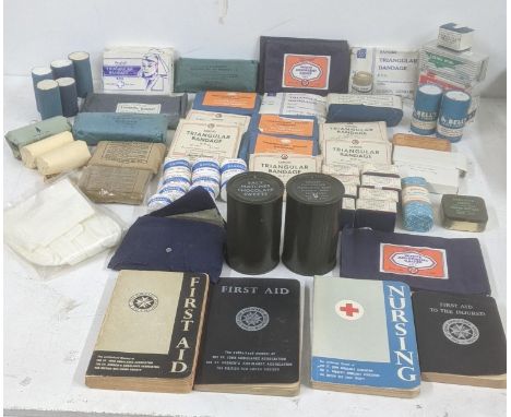 WW2 and later first aid related items to include two First Field Dressing by Robinson and Sons Limited Chesterfield dec 1943 