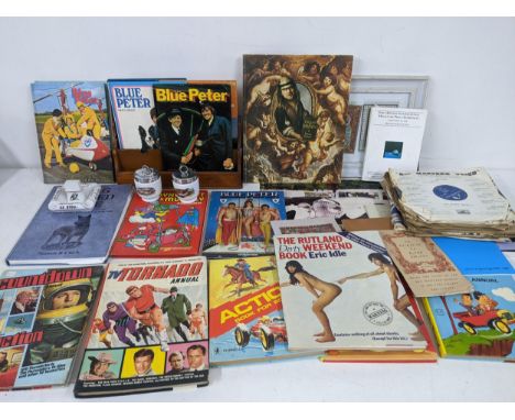A mixed lot to include children's animals, a letter rack, a small collection of records to include Elvis Presley, Bill Haley 