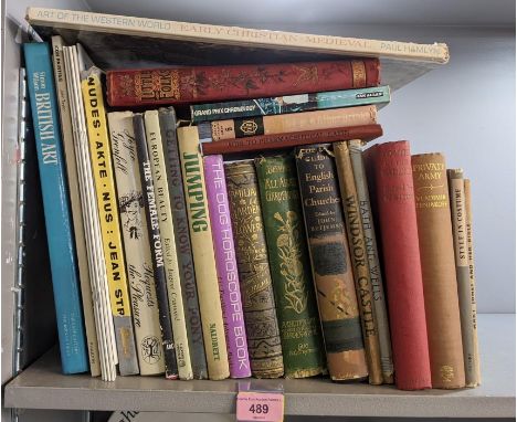 Assorted books to include European Beauty edited by Eugene Cramond, Collins guide to English Parish Churches edited by John B