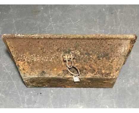A cast iron trough