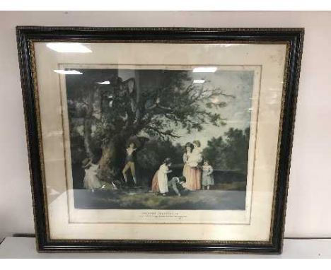 Two coloured lithograph prints 