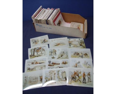 Quantity of photographic prints of various military related postcards, prints etc including examples - Sinking, Life in the A