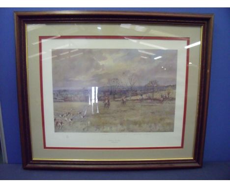 Framed and mounted 'Chelsea Green' limited edition Lionel Edwards print NO 285-500 78x64cm including frame 